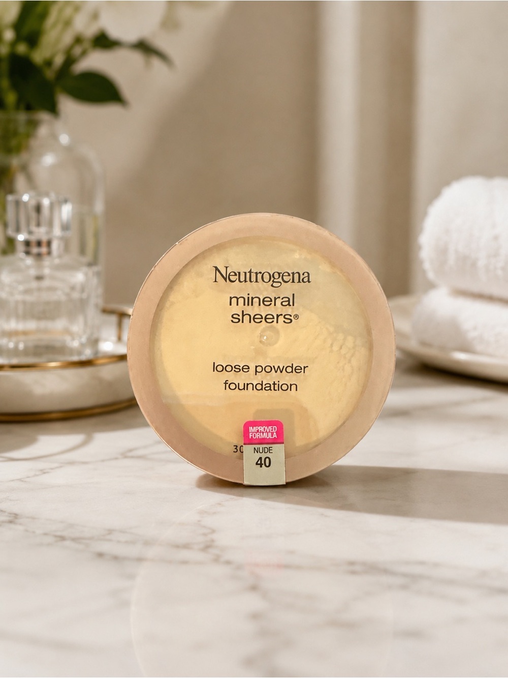 Neutrogena Mineral Sheers Loose Powder Foundation Nude 40 Sealed 0.19 oz